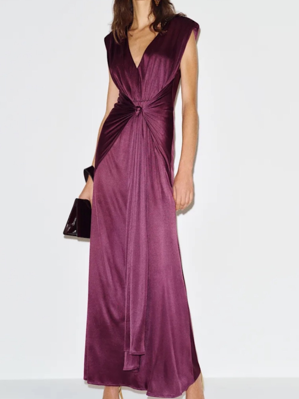 Reformation Cali Knit Dress huckleberry